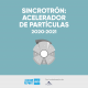 Ilustración de un Sincrotrón con texto que dice Sincrotrón Acelerador de partículas 2020-2021 Junior Report Aula con la colaboración de Alba